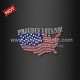 Proudly I Stand Iron ons Rhinestone Transfer for Independence Day